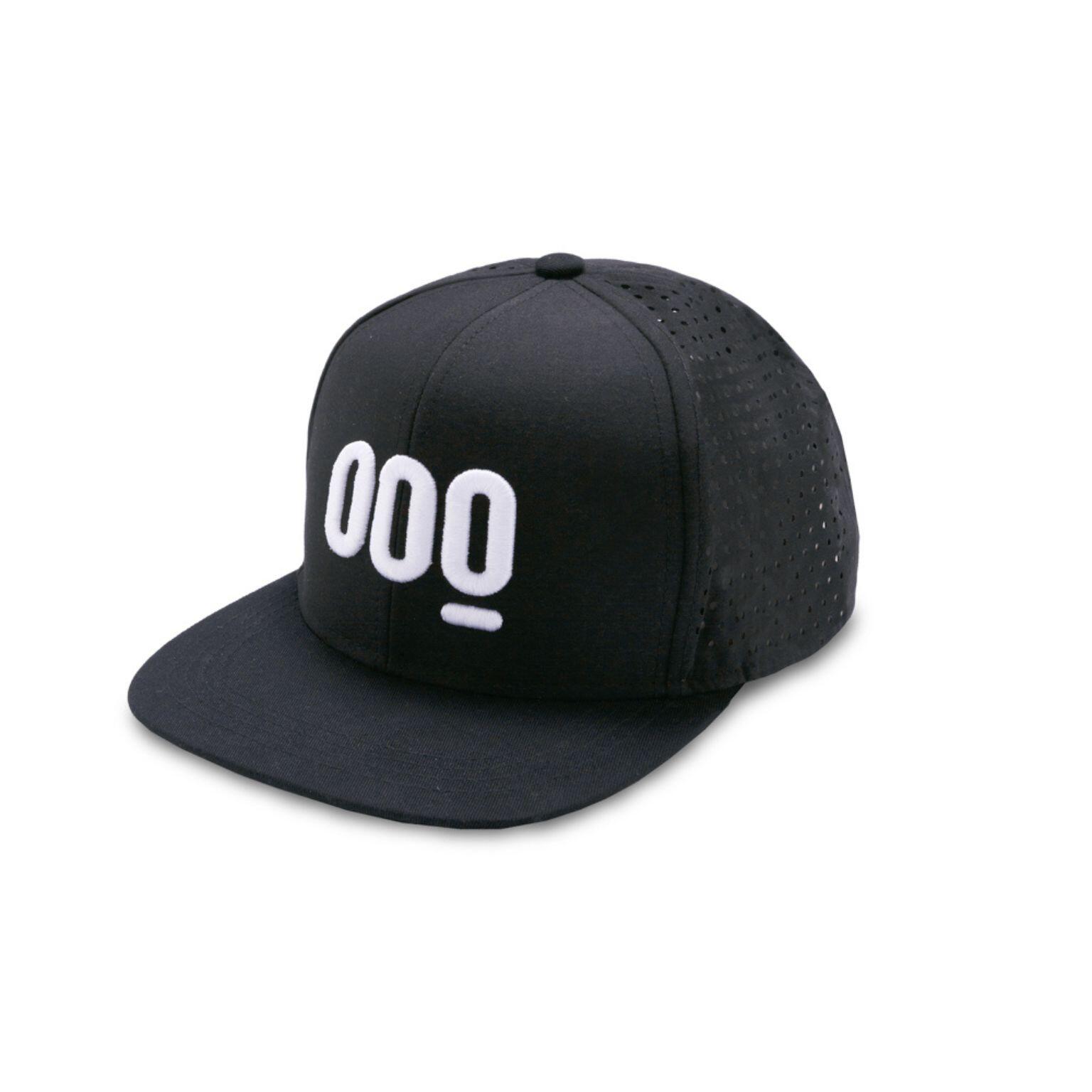 MOOQUER Boné Casual Bordado 3D Preto Unissex OOQ Snapback Mooquer