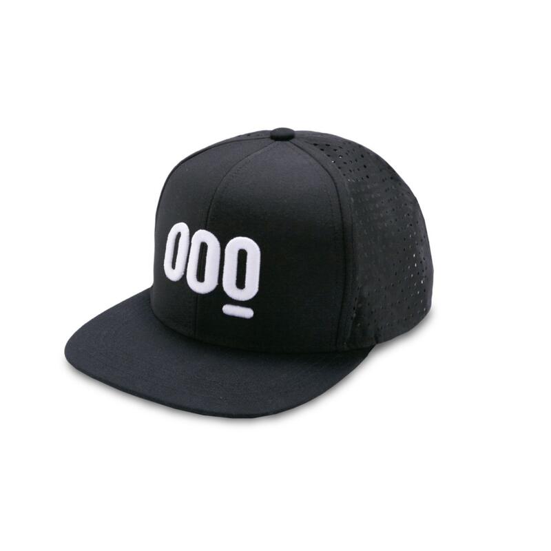 Zwarte 3D Geborduurde Casual Pet Unisex OOQ Snapback Mooquer