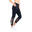 Women MultiPocket High-Waist Breathable Activewear Mesh Legging - BLACK