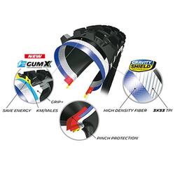 PNEU VTT 27.5X2.80 MICHELIN E-WILD REAR GUM-X NOIR TS (71-584) VAE/E-BIKE