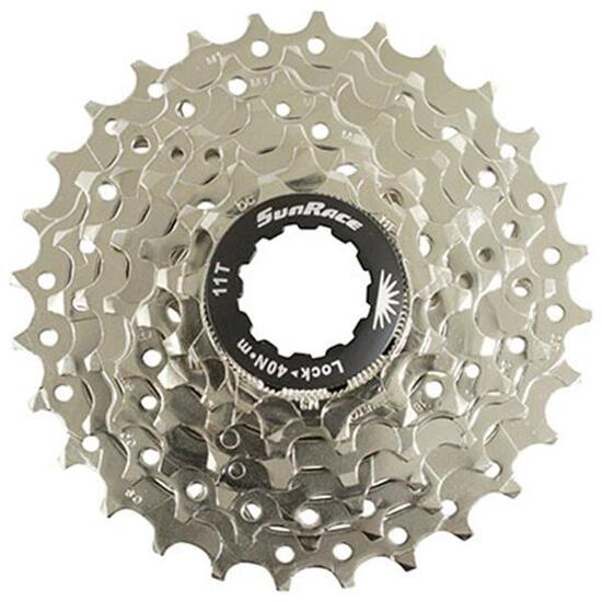 Cassette 7v. Sunrace 11-28 m63 pour Shimano/Sram nickel