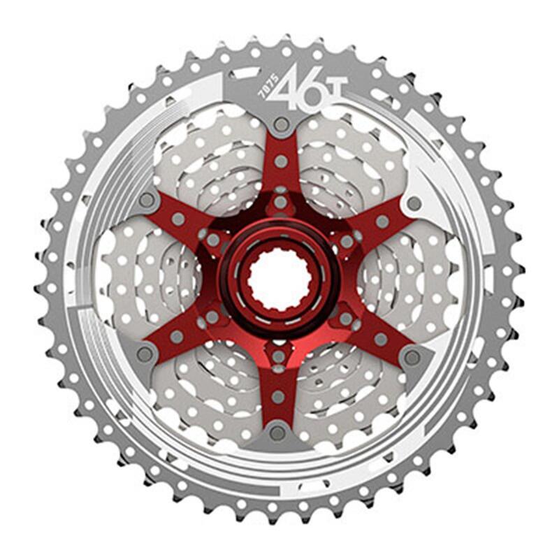 Sunrace Cassette 10 vitesses CS-MX3 11-46T noir/rouge