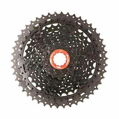 Sunrace 10-speed cassette cs-mx3 11-46t zwart rood