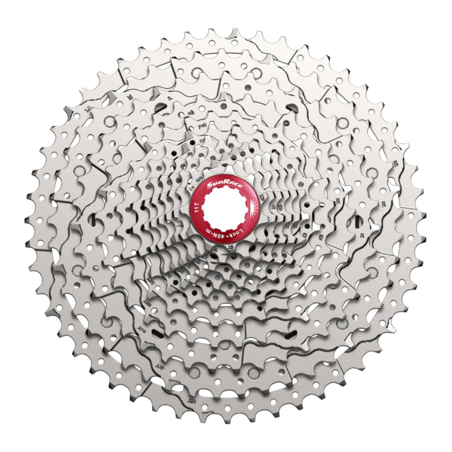 SUNRACE Sunrace Zahnkranz-Kassette CSMZ800 12-fach,11-51 Zähne,metallic