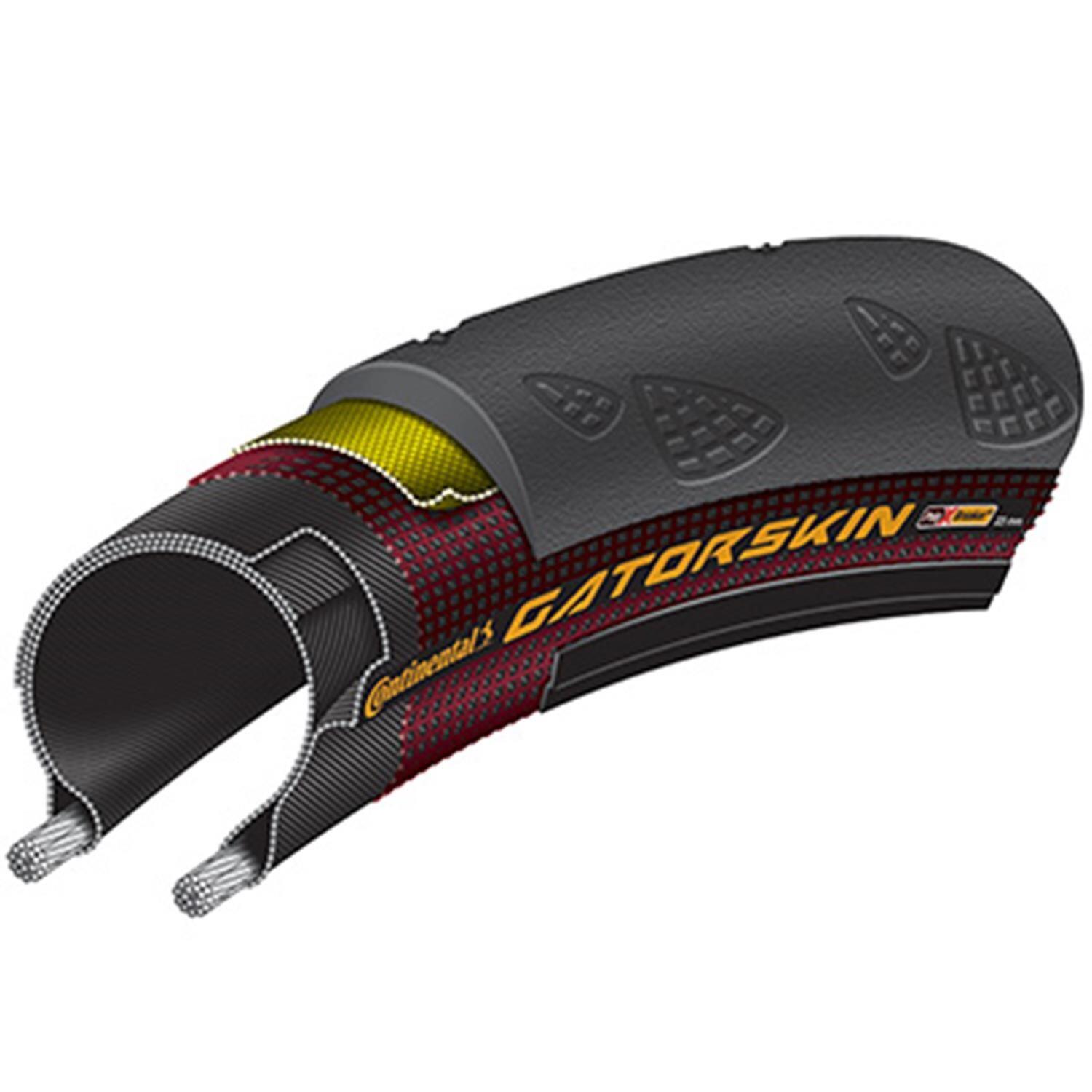 Gatorskin Tyre-Foldable Road Black/Black 700 X 23C Puncture Protection 4/4