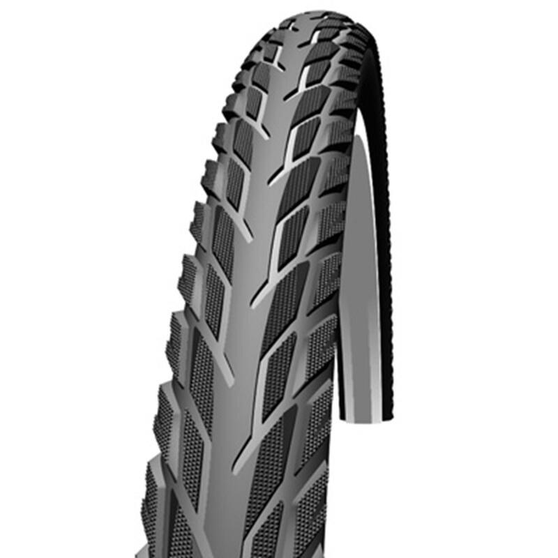 Pneu de Vélo - Schwalbe - Silento - 26 pouces x 1,75 - Noir réfléchissant