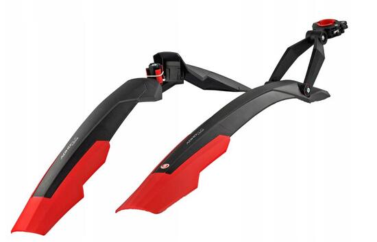 Błotniki Simpla ADHD SHORT 26"-27,5" kpl. czarno/czerwone