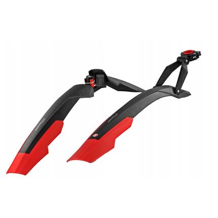 Błotniki Simpla ADHD SHORT 26"-27,5" kpl. czarno/czerwone