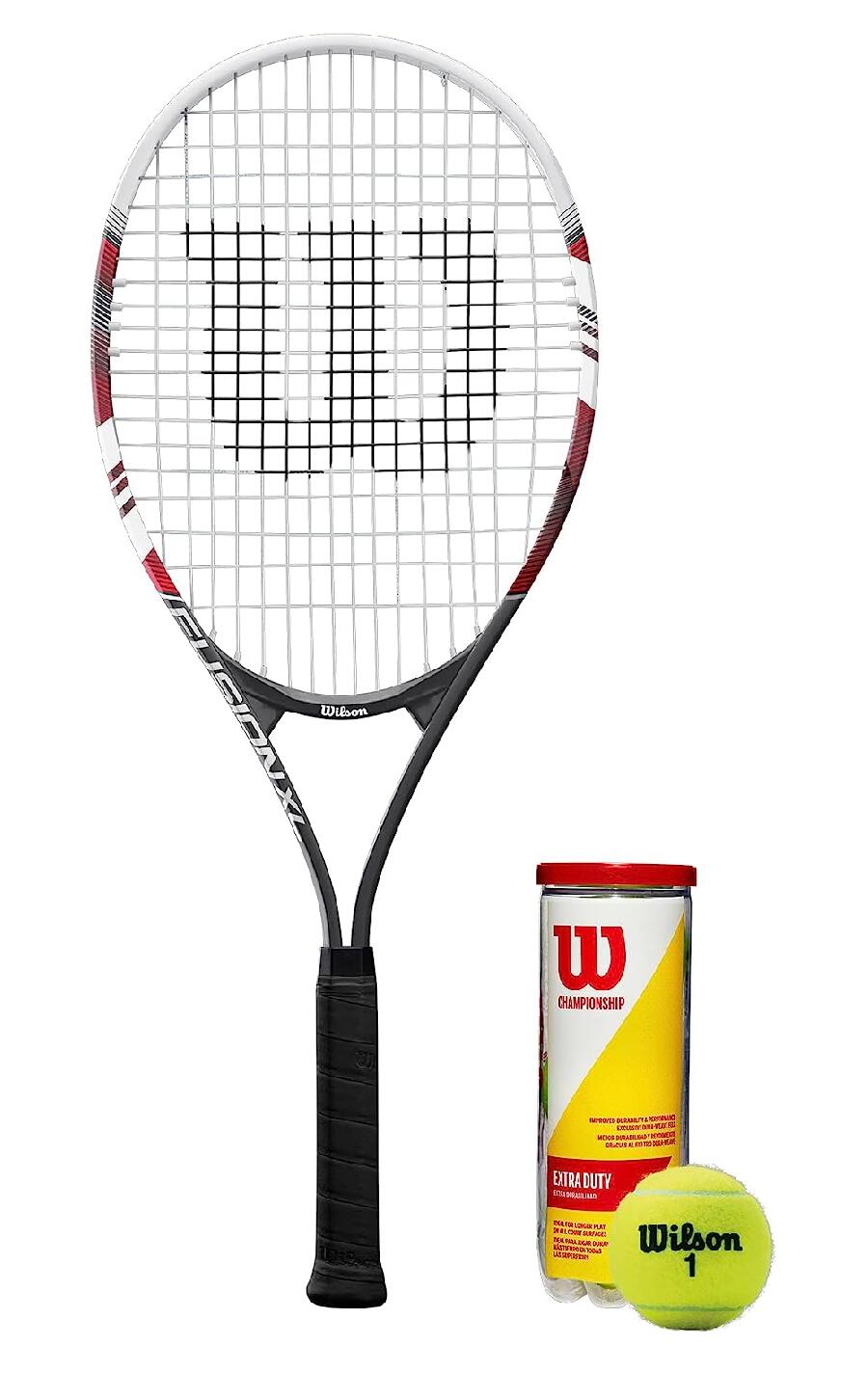 Wilson Fusion XL Tennis Racket + 3 Tennis Balls 1/1