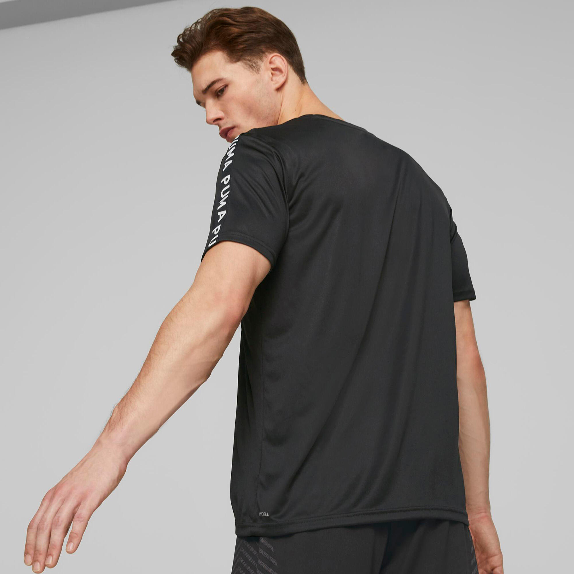 T-shirt Puma Fit Taped, Black, Men 4/7