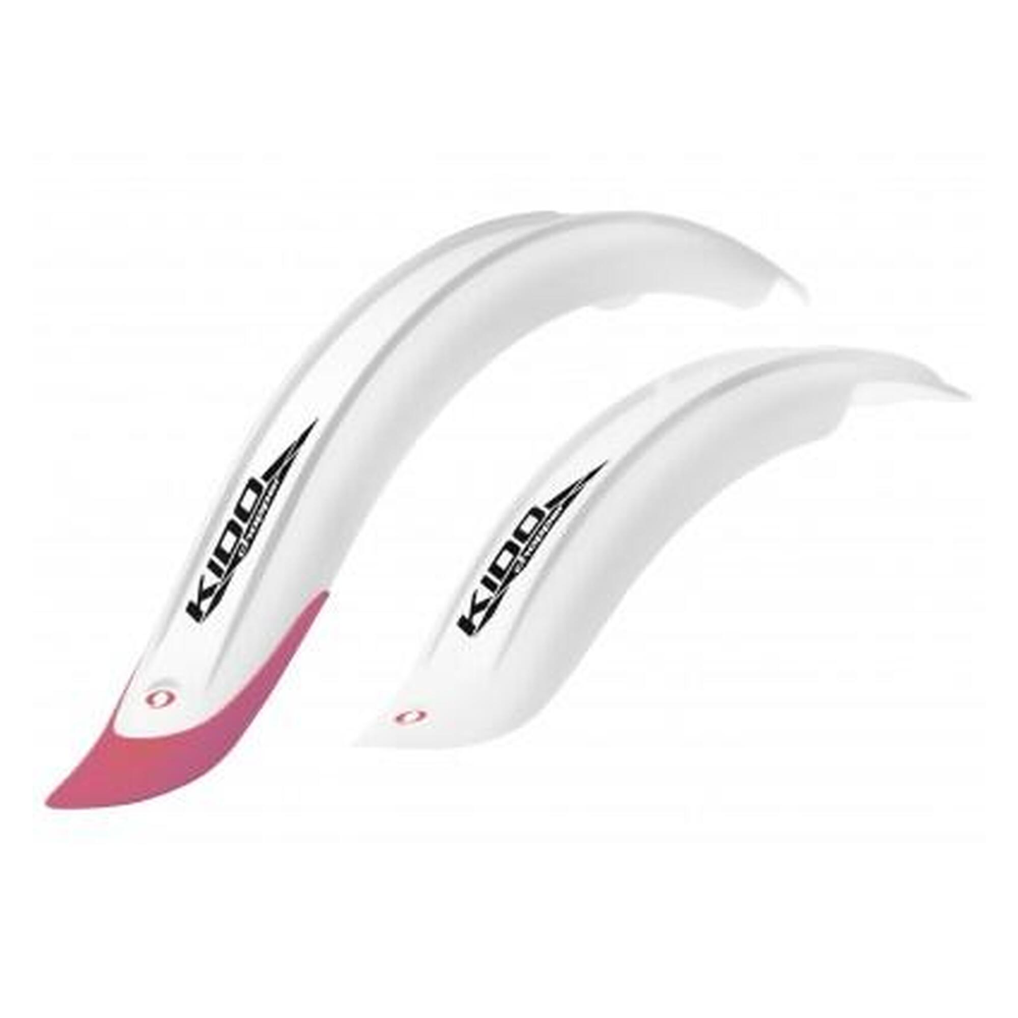 Błotniki Simpla KIDO 20 LONG P+T biało/różowy