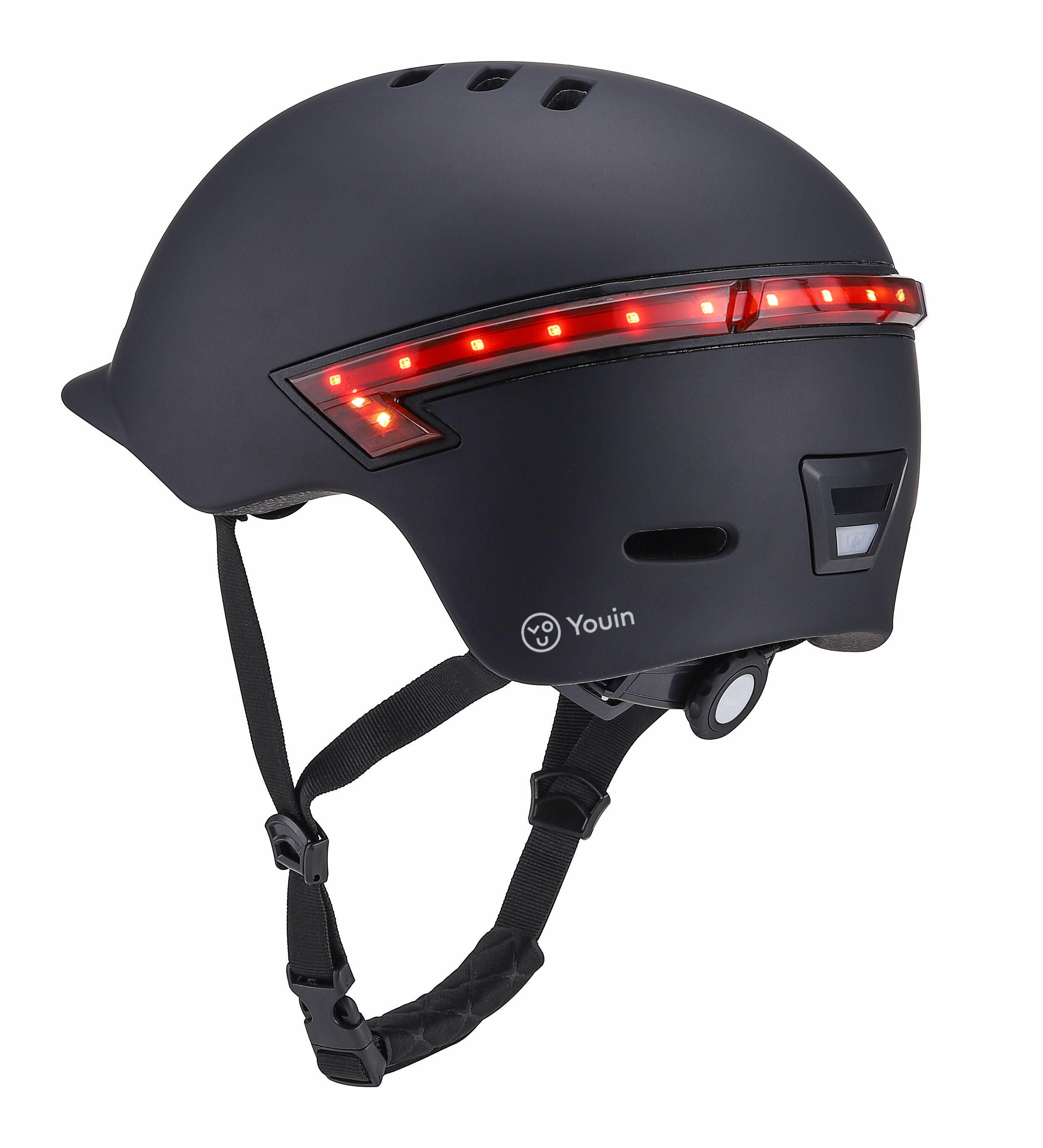 YOUIN Casco Inteligente Homologado Patinetes y Bicicletas, LED, Bluetooth, Negro 5/7