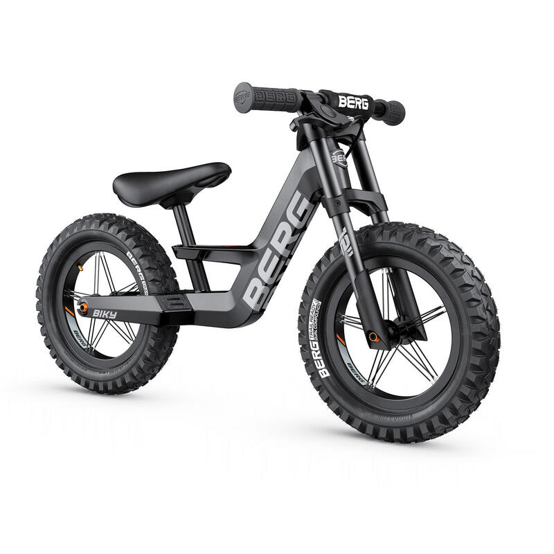 BERG Biky Cross Noir 12 inch vélo enfant draisienne avec frein à mains