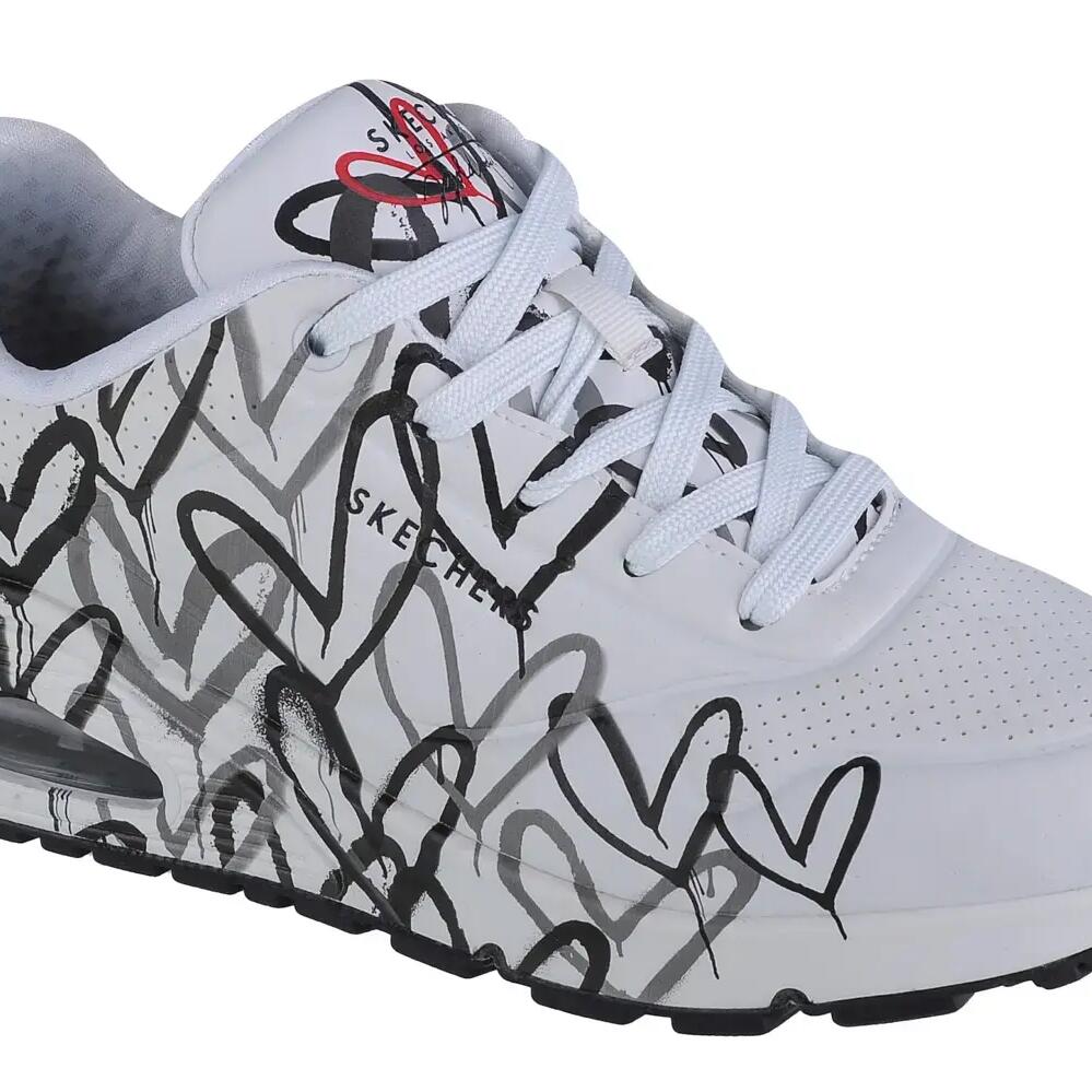 Sneakers Skechers Uno-spread The Love, White, Women