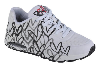 Sportschoenen skechers uno-spread the love. wit. dames