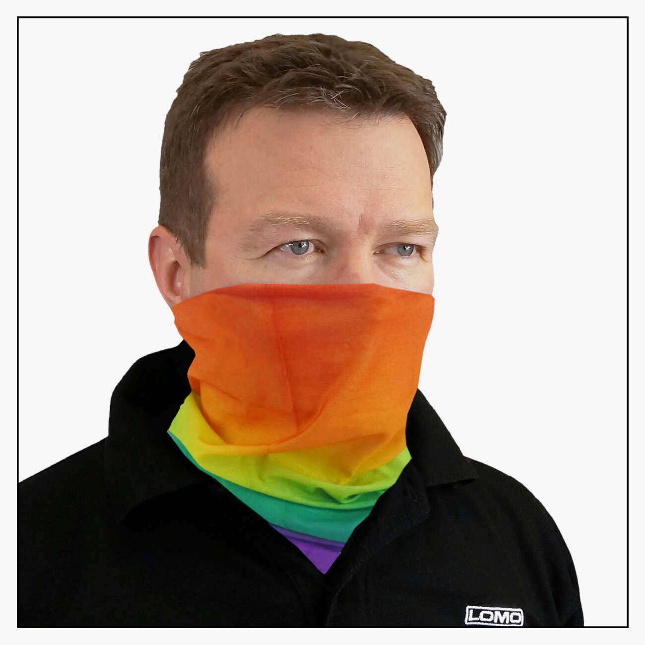 LOMO Lomo Multifunctional Headover Tube Scarf - Rainbow