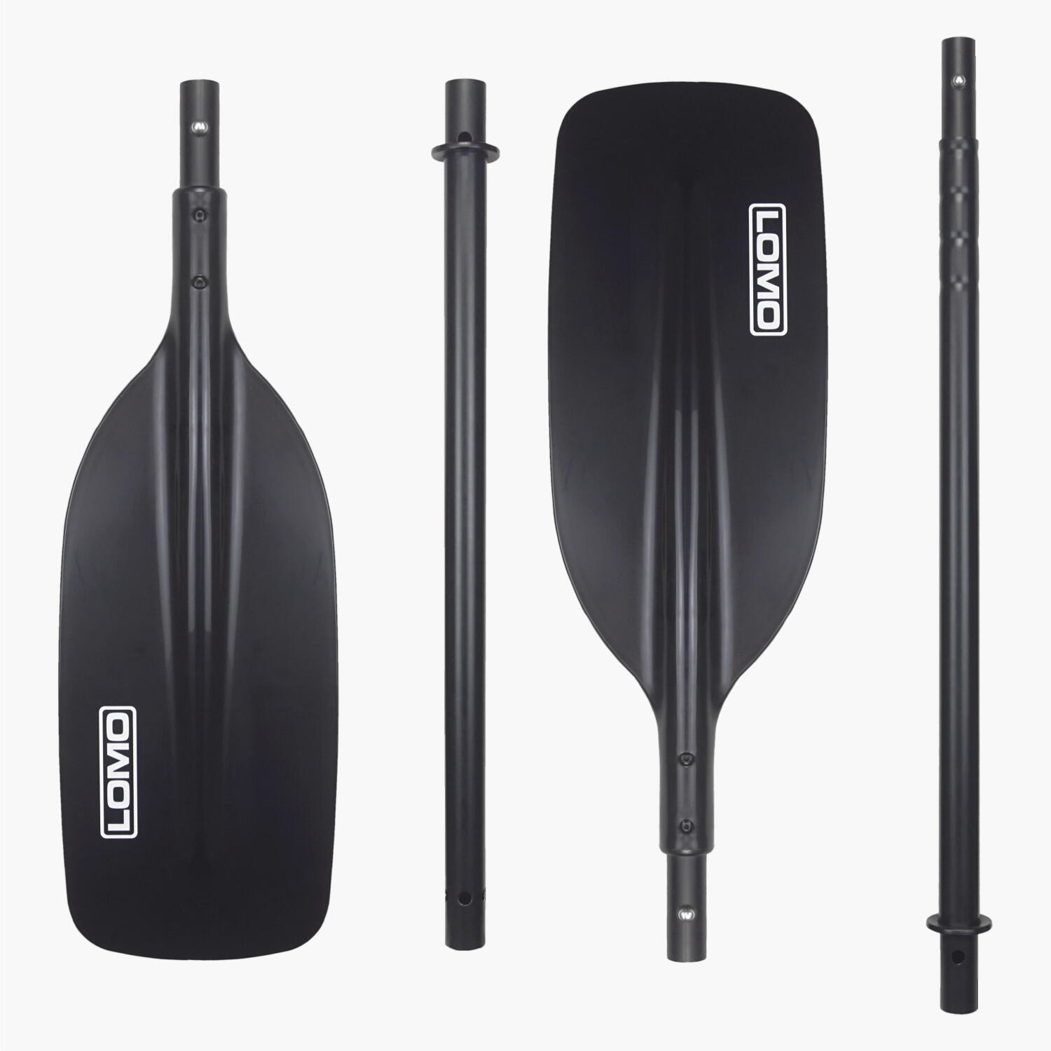 Lomo Emergency Kayak Paddle - 4 Piece - Black 1/7