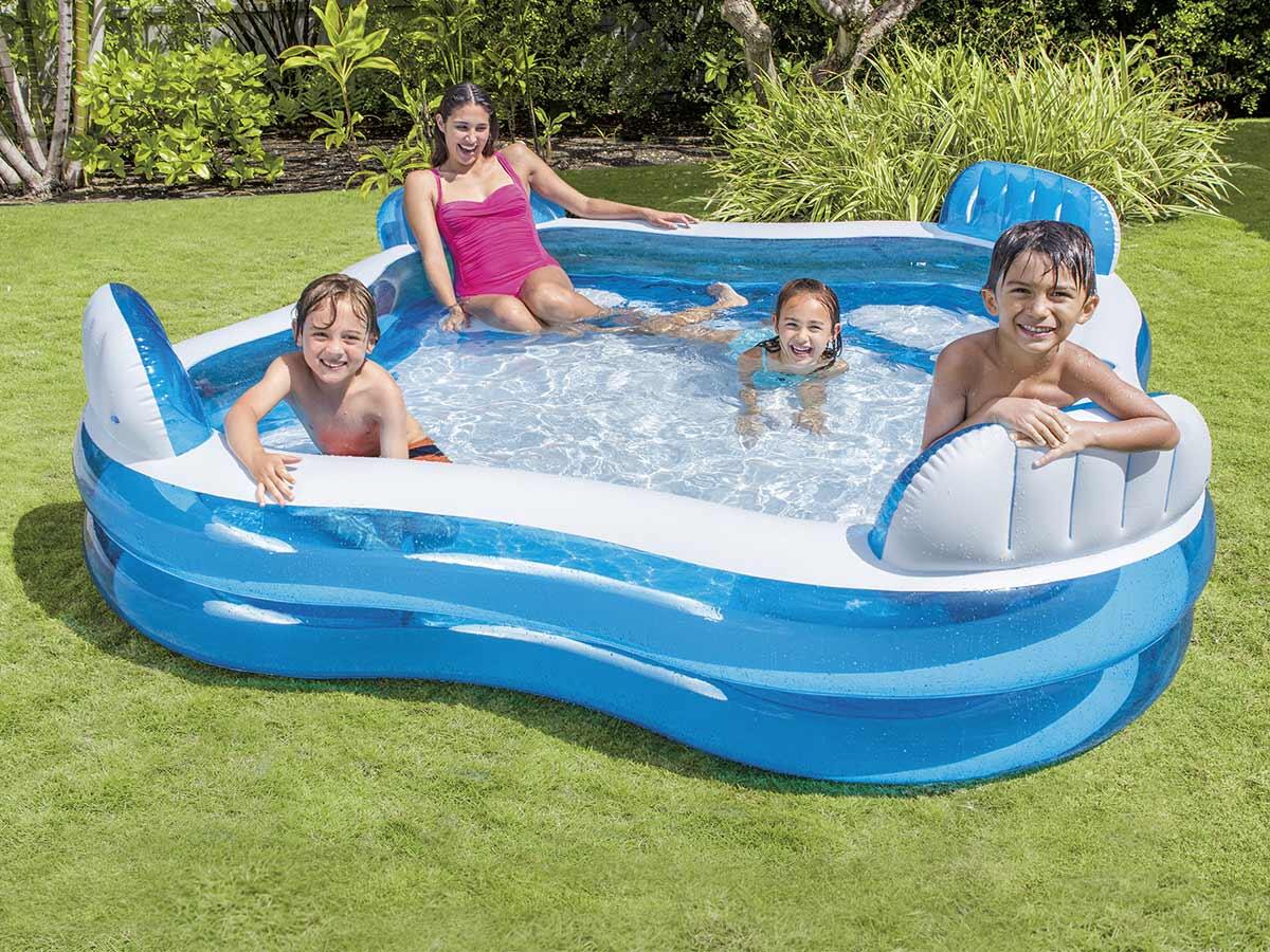 Intex 56475NP - Piscina Gonfiabile Family Quadrata, 229x229x66 cm 3/7