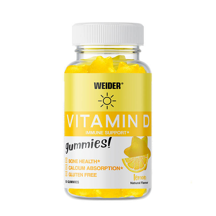 Weider - Vitamin D 50 gummies - Sin azúcares y libre de gluten