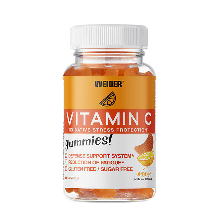 Weider Vitamin C Up 84 Gummies De Vitamina C - Sin Azúcares Y Libre De Gluten