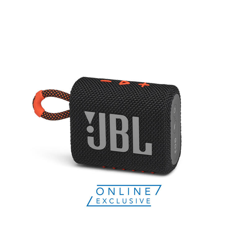 JBL Go 3 Portable Waterproof Speaker - Black Orange [Online Exclusive]