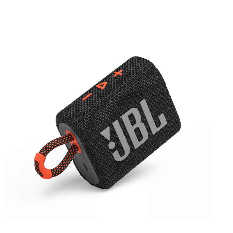 JBL Go 3 Portable Waterproof Speaker - Black Orange [Online Exclusive]