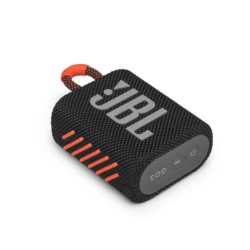 JBL Go 3 Portable Waterproof Speaker - Black Orange [Online Exclusive]