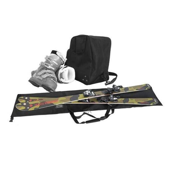 Skitasche und Skischuhtasche – Länge 165 cm – schwarz