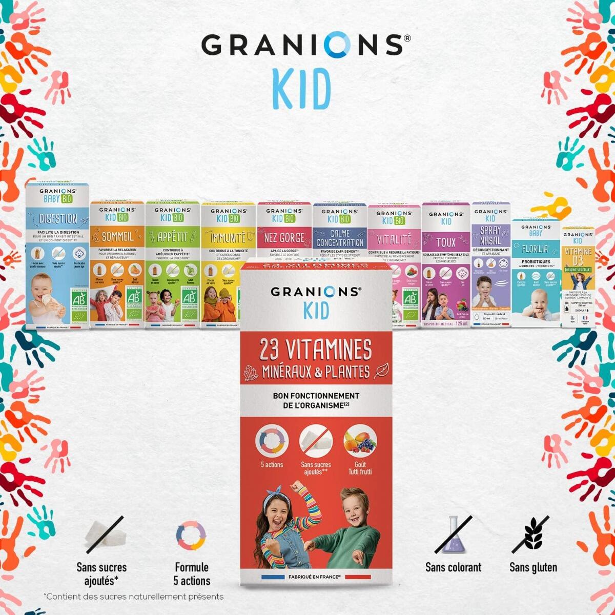 Kid 23 Vitamines - Sirop Aux Plantes Goût Tutti Fruiti - 200 ml 5/5