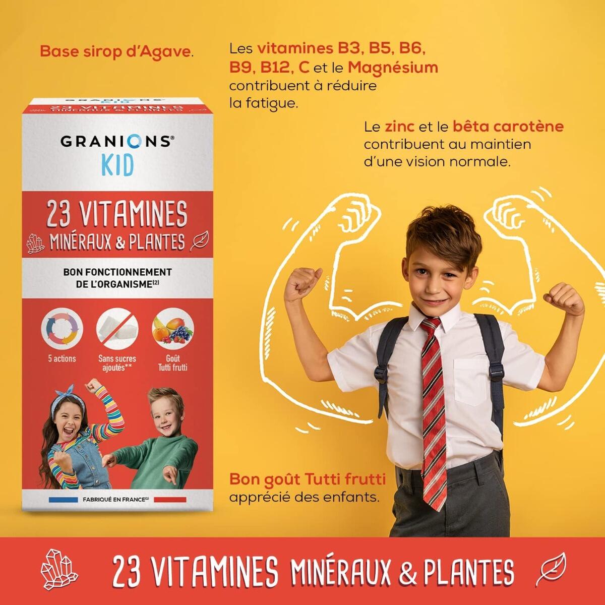 Kid 23 Vitamines - Sirop Aux Plantes Goût Tutti Fruiti - 200 ml 4/5