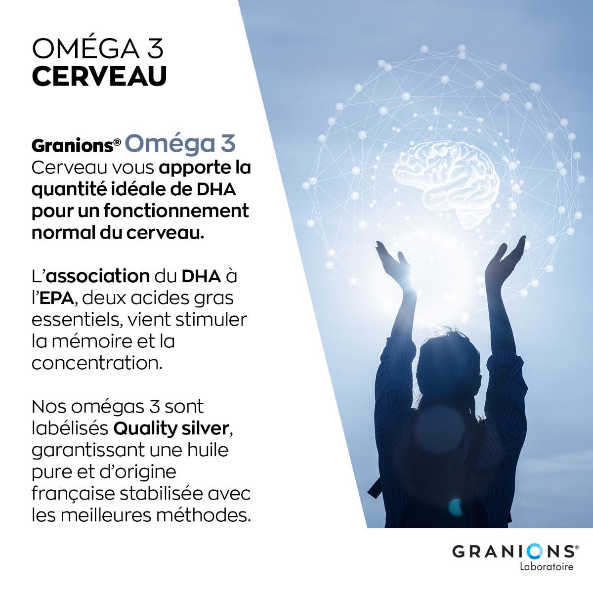 GRANIONS Omega 3 Cerveau 3/7