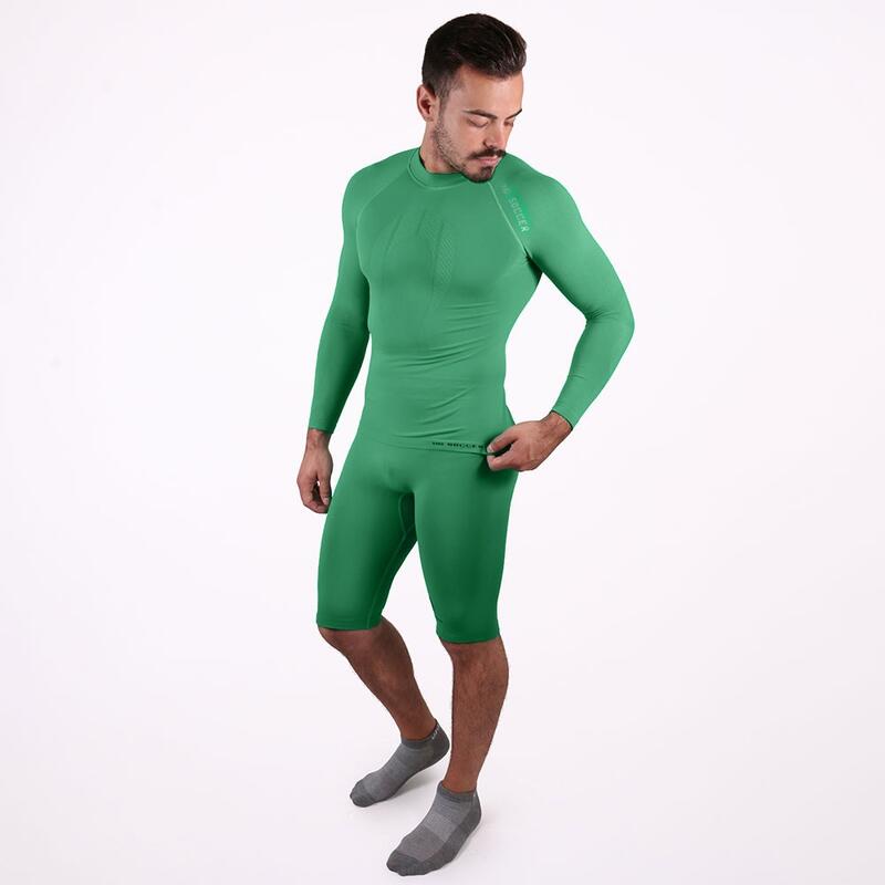 Pantaloni termici corto adulti Ho Soccer verde