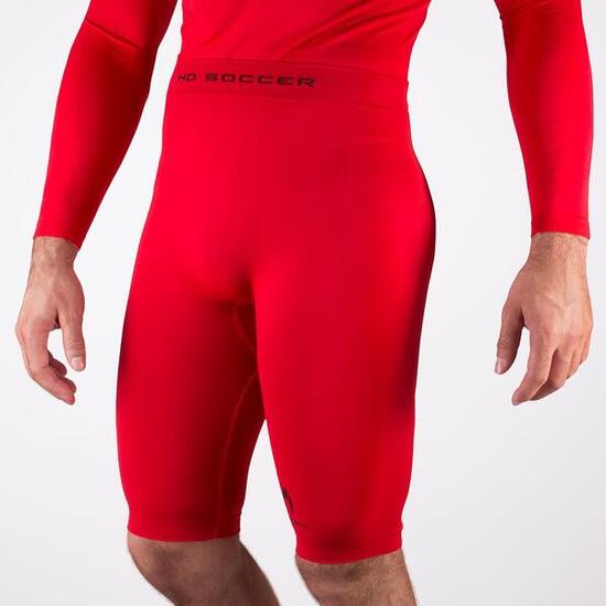 Pantaloni termici corto adulti Ho Soccer rosso