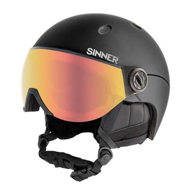 Sinner titan visor skihelm - mat zwart