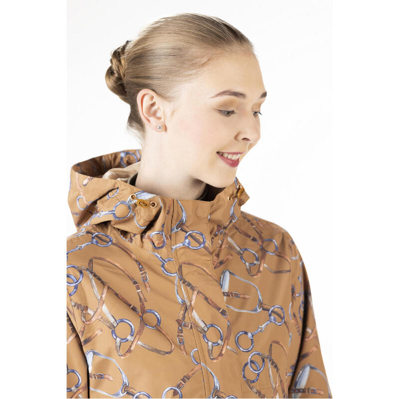 Damen Regenjacke Allure für Reitsport Olivgrün