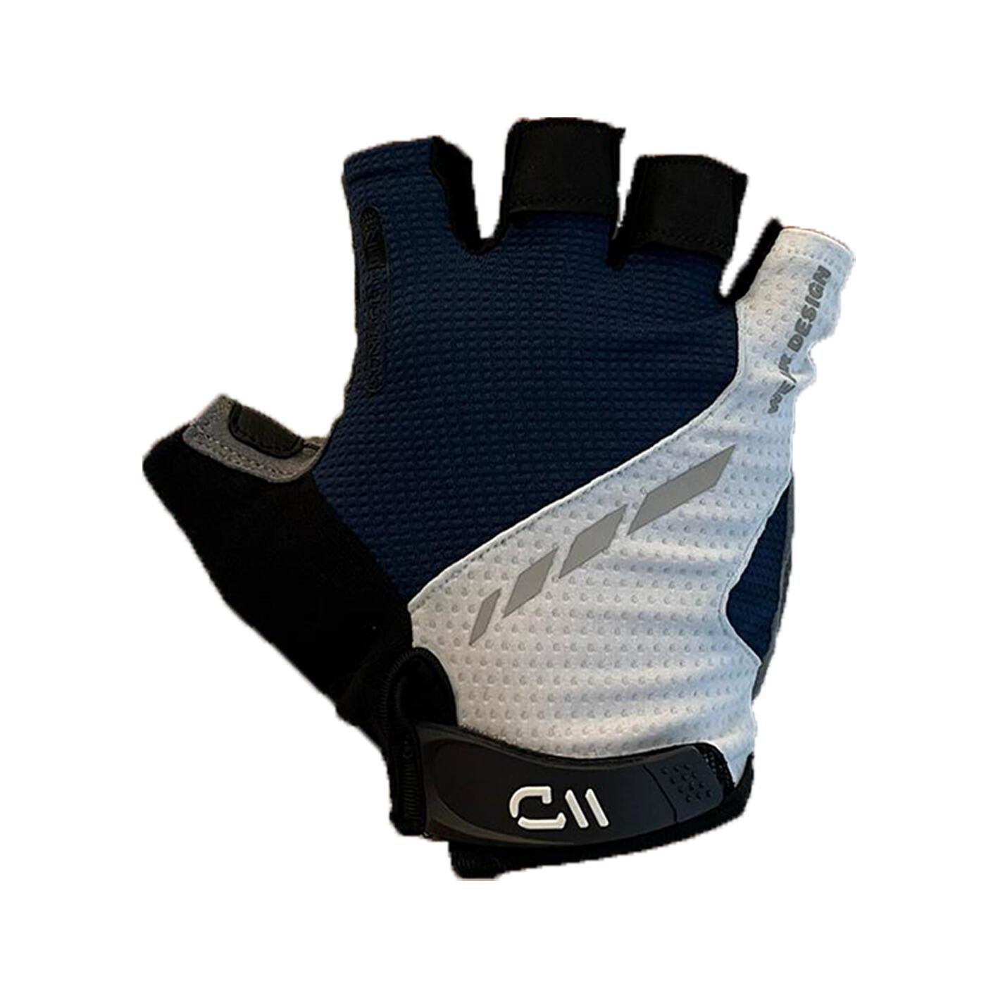 Gants vélo PERFORMANCE GEL Bleu/blanc 2/4