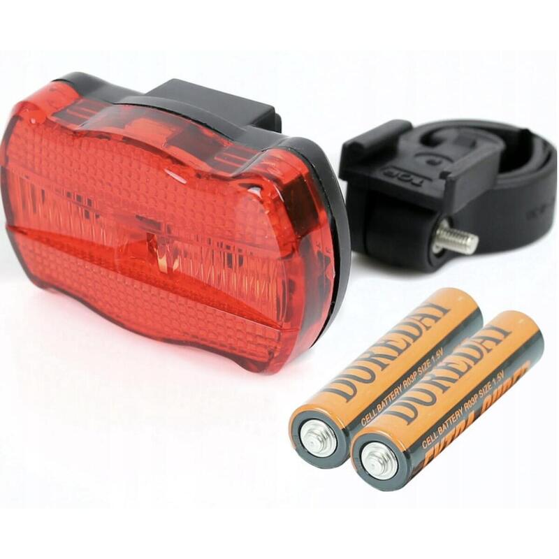 Achterlicht LED Rood met Batterijen