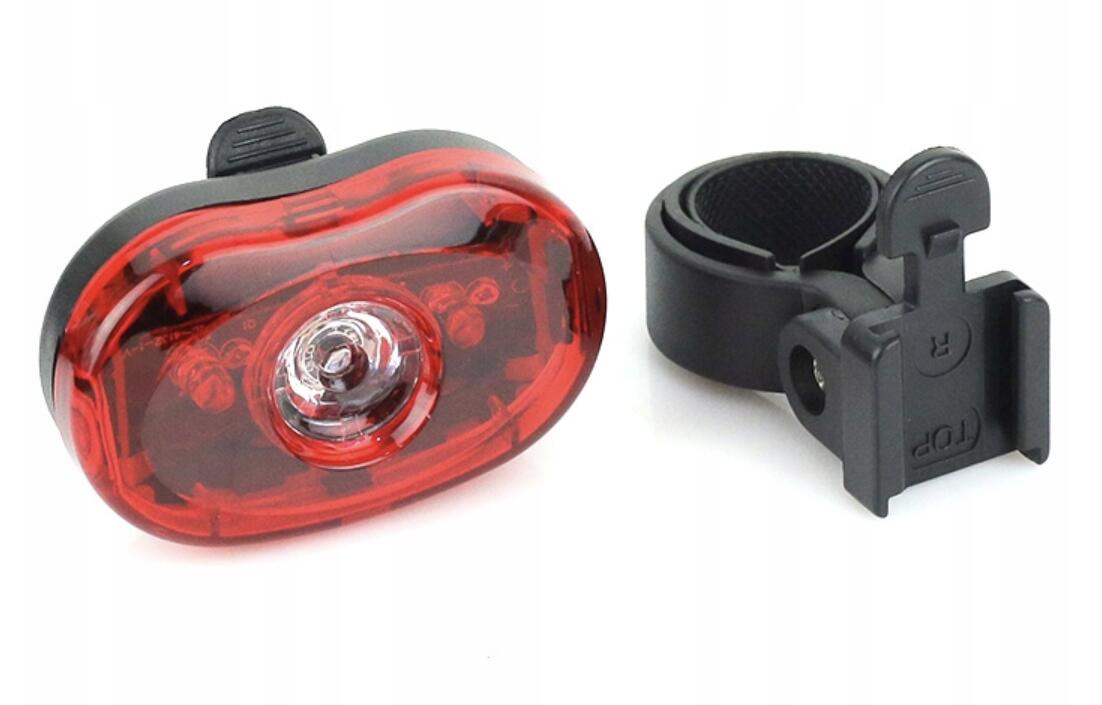 Lampe arrière à LED pour vélo rouge 2/4