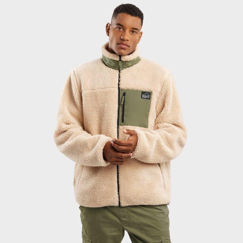 Chaqueta sherpa hombre lifestyle Walnut SIROKO Beige