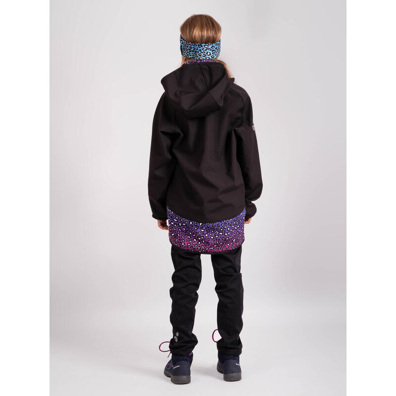 Dětská softshellová bunda s fleecem Basic, Černá, Divočina
