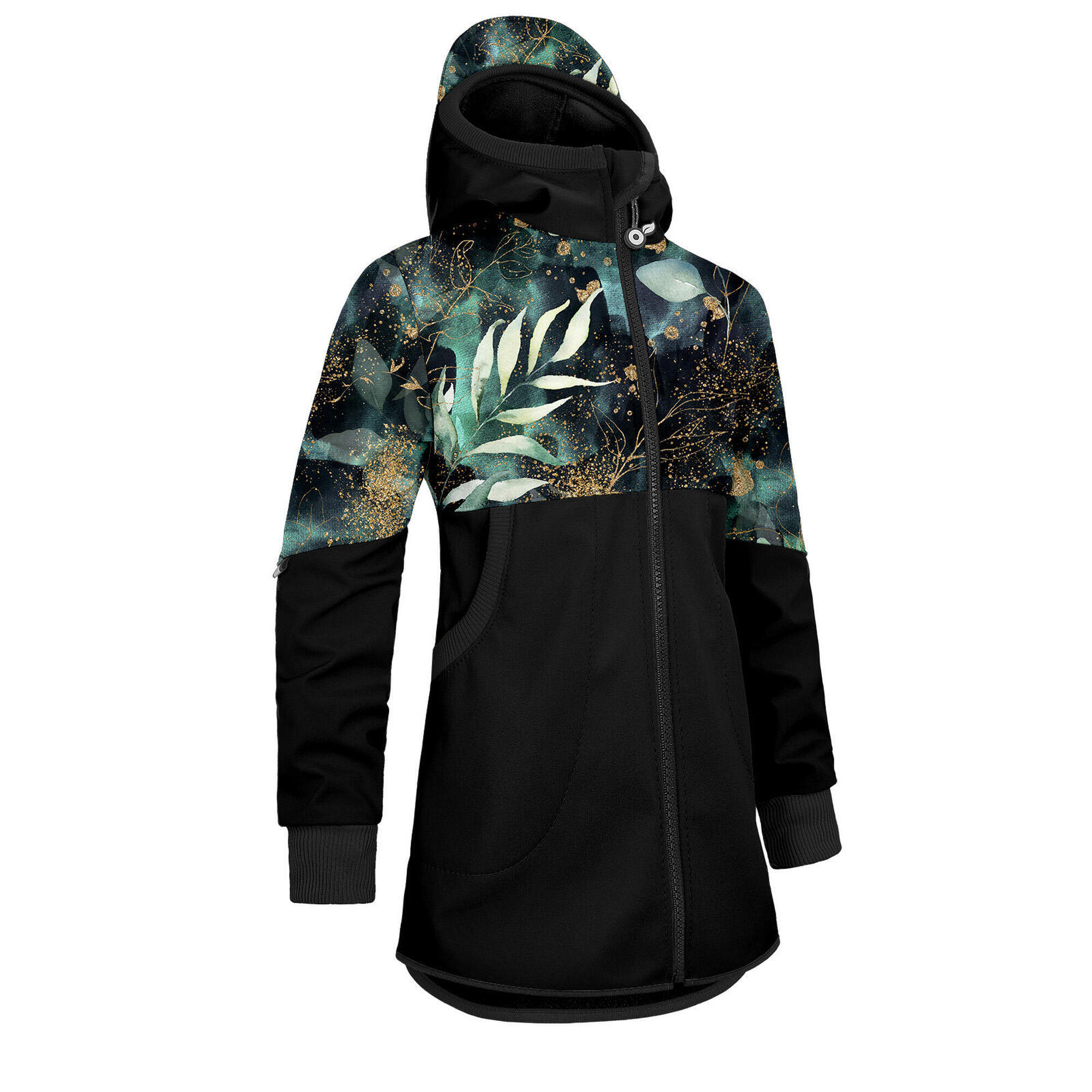 UNUO Dívčí softshellový kabát s fleecem Street