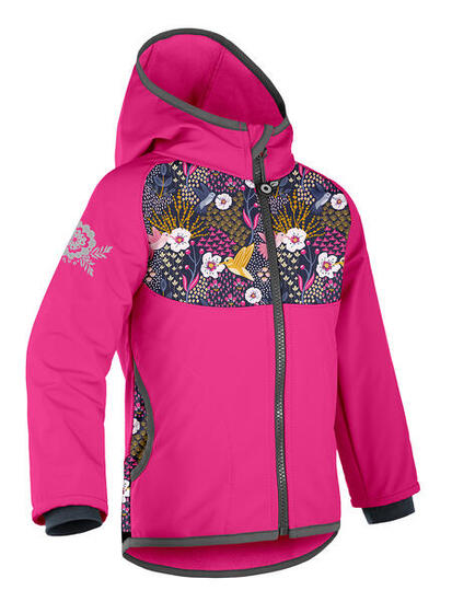 Softshell-Jacke mit Fleece für Kinder Basic, Fuchsia, Kolibri