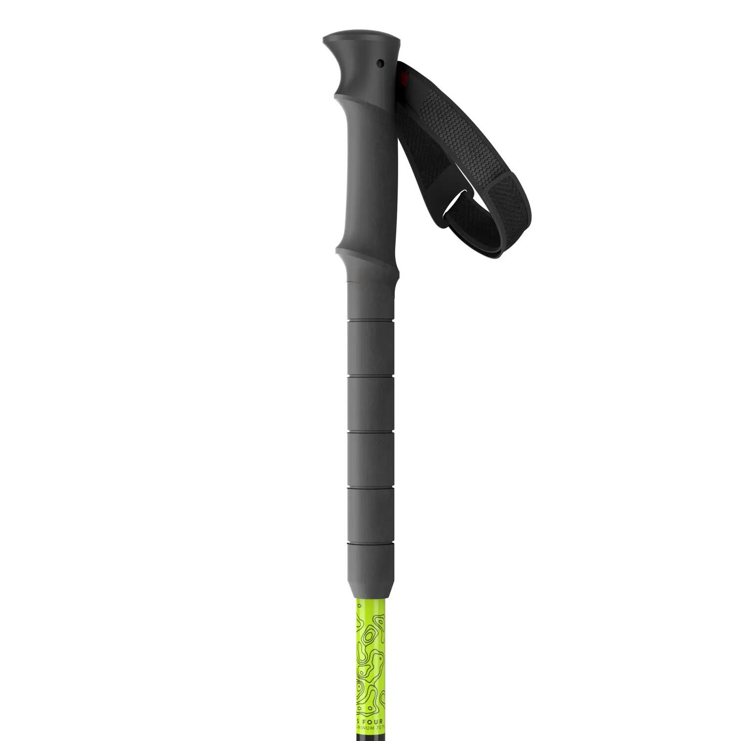 Scott Proguide SRS toerski skistokken 105-140 cm fluor geel 3/4