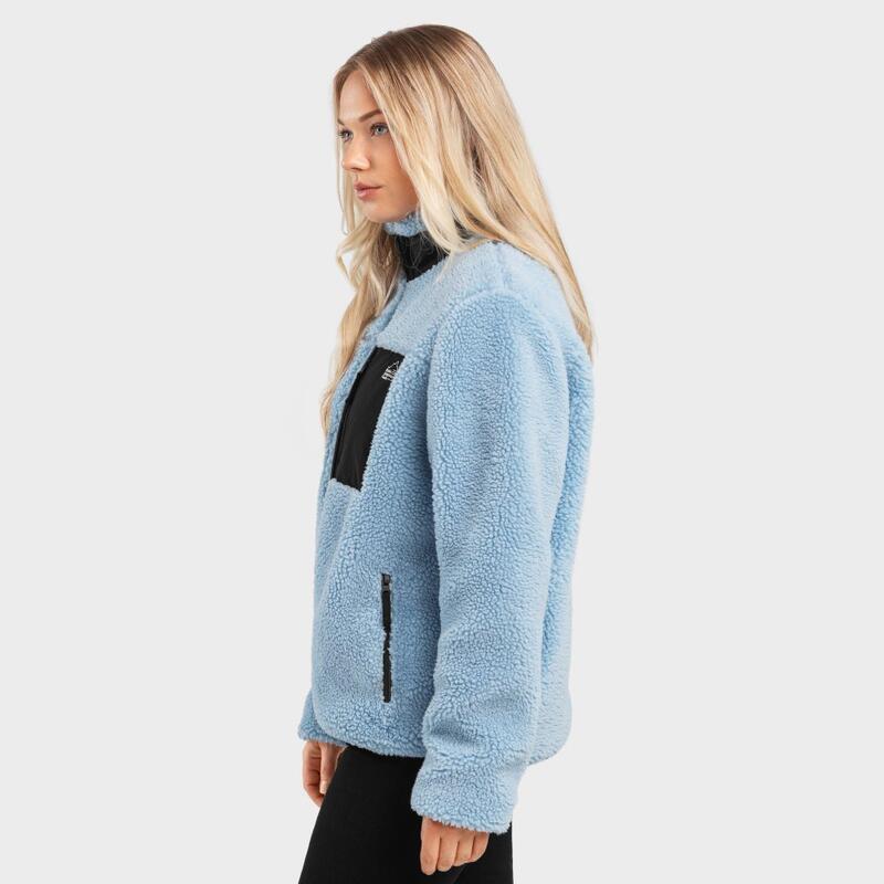 Chaqueta sherpa mujer lifestyle Azure-W SIROKO Azul