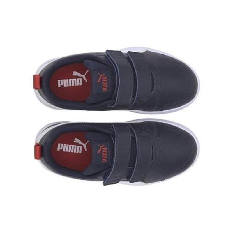 Buty uniwersalne dziecięce Puma Courtflex V2 V PS białe,granatowe