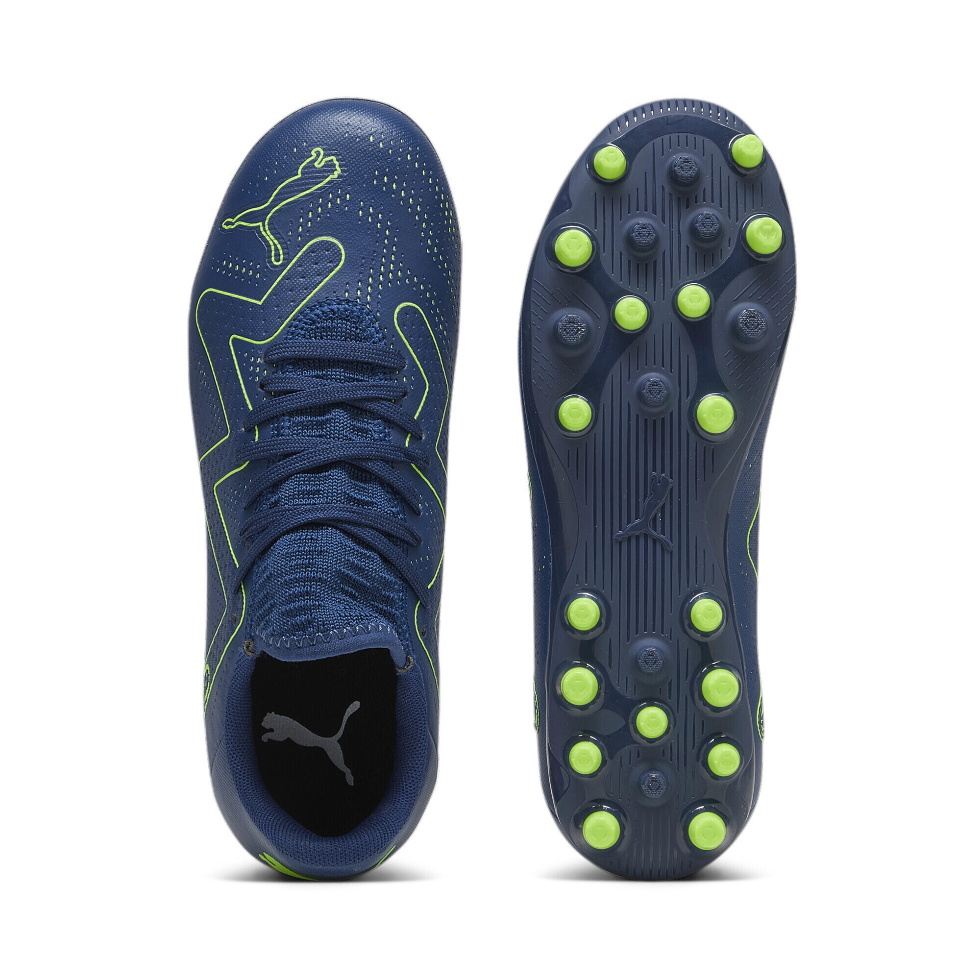 Botas de fútbol Niños FUTURE PLAY MG PUMA Persian Blue Pro Green 4/6