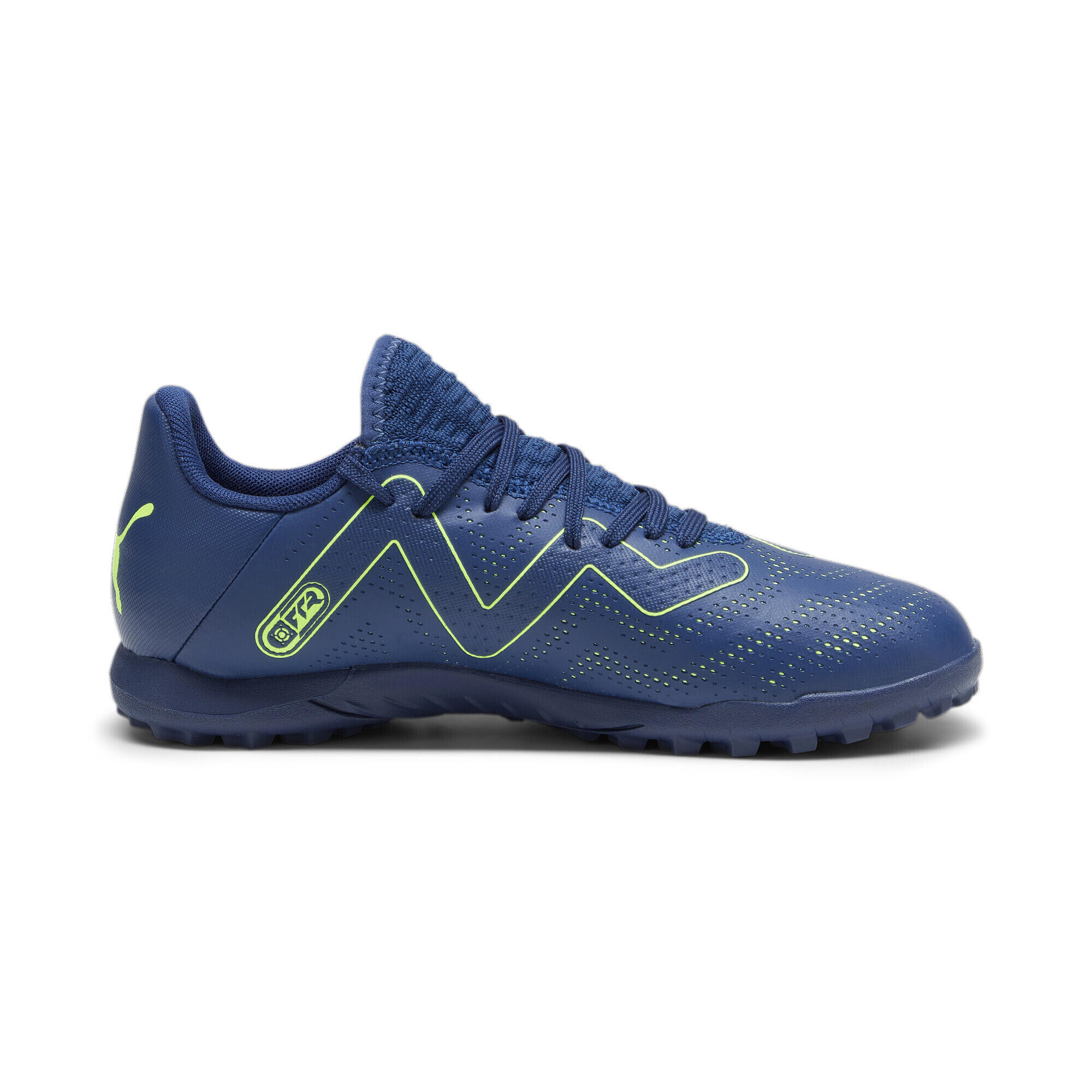 Scarpe da calcio FUTURE PLAY TT da ragazzi PUMA Persian Blue Pro Green 5/6