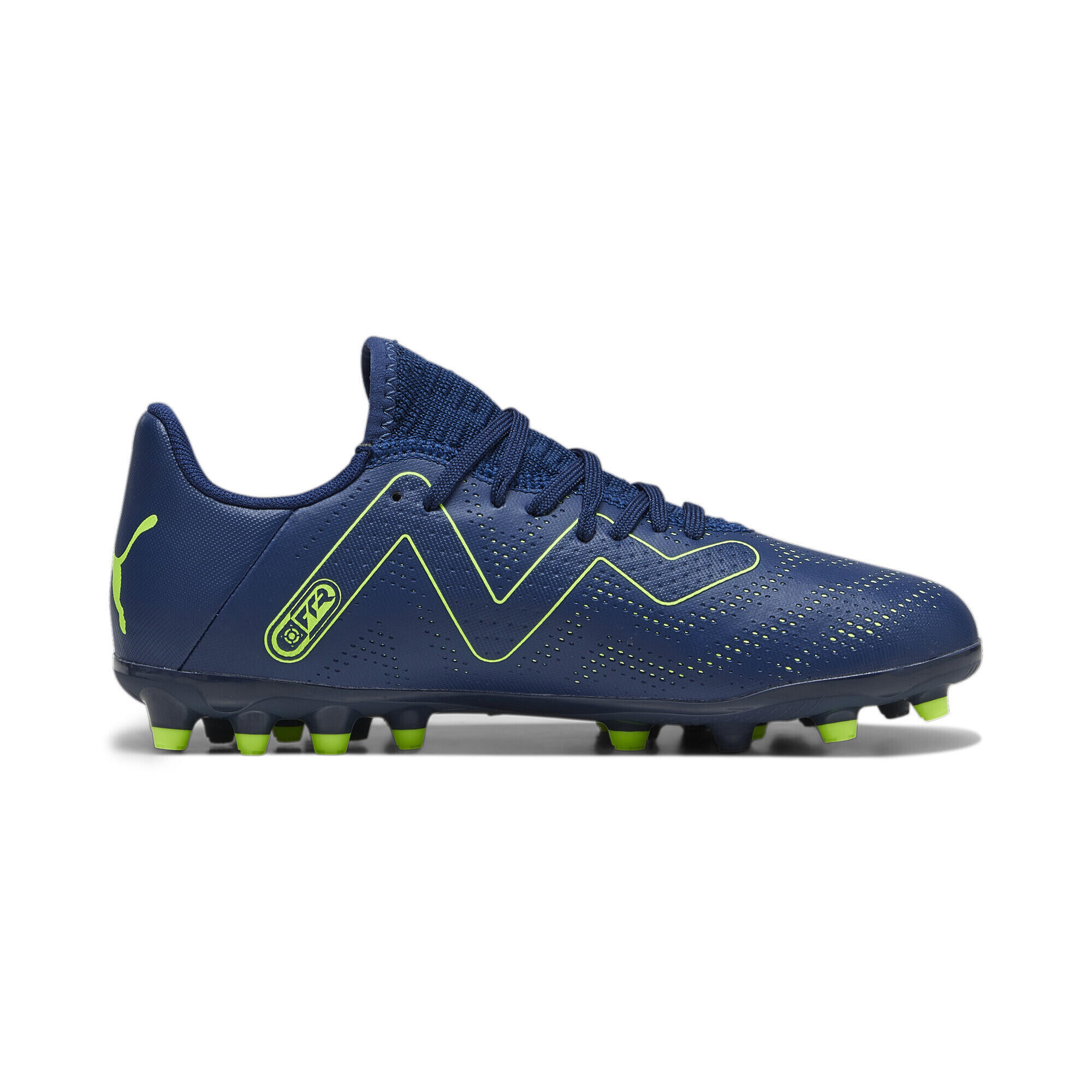 Botas de fútbol Niños FUTURE PLAY MG PUMA Persian Blue Pro Green 5/6
