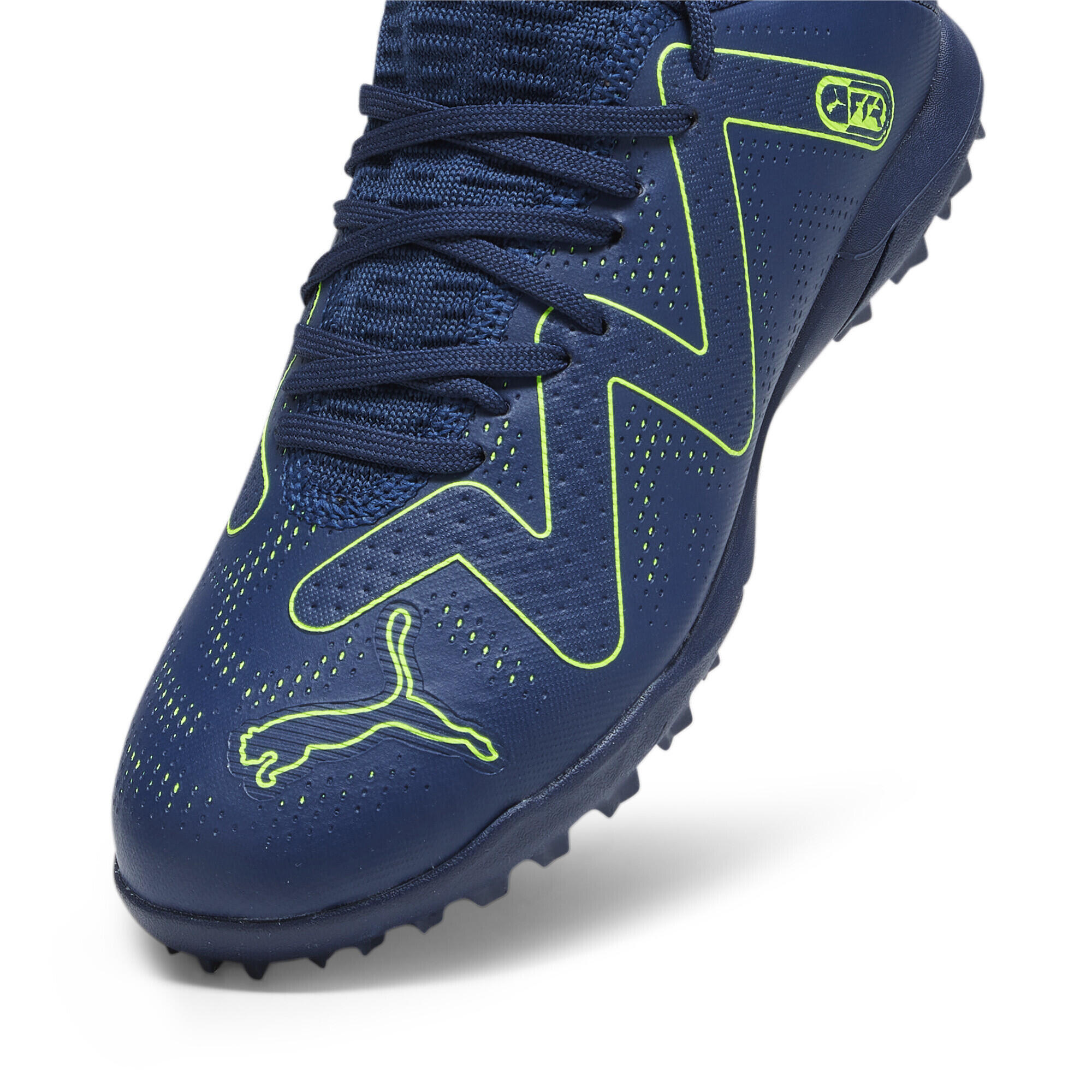 Scarpe da calcio FUTURE PLAY TT da ragazzi PUMA Persian Blue Pro Green 6/6