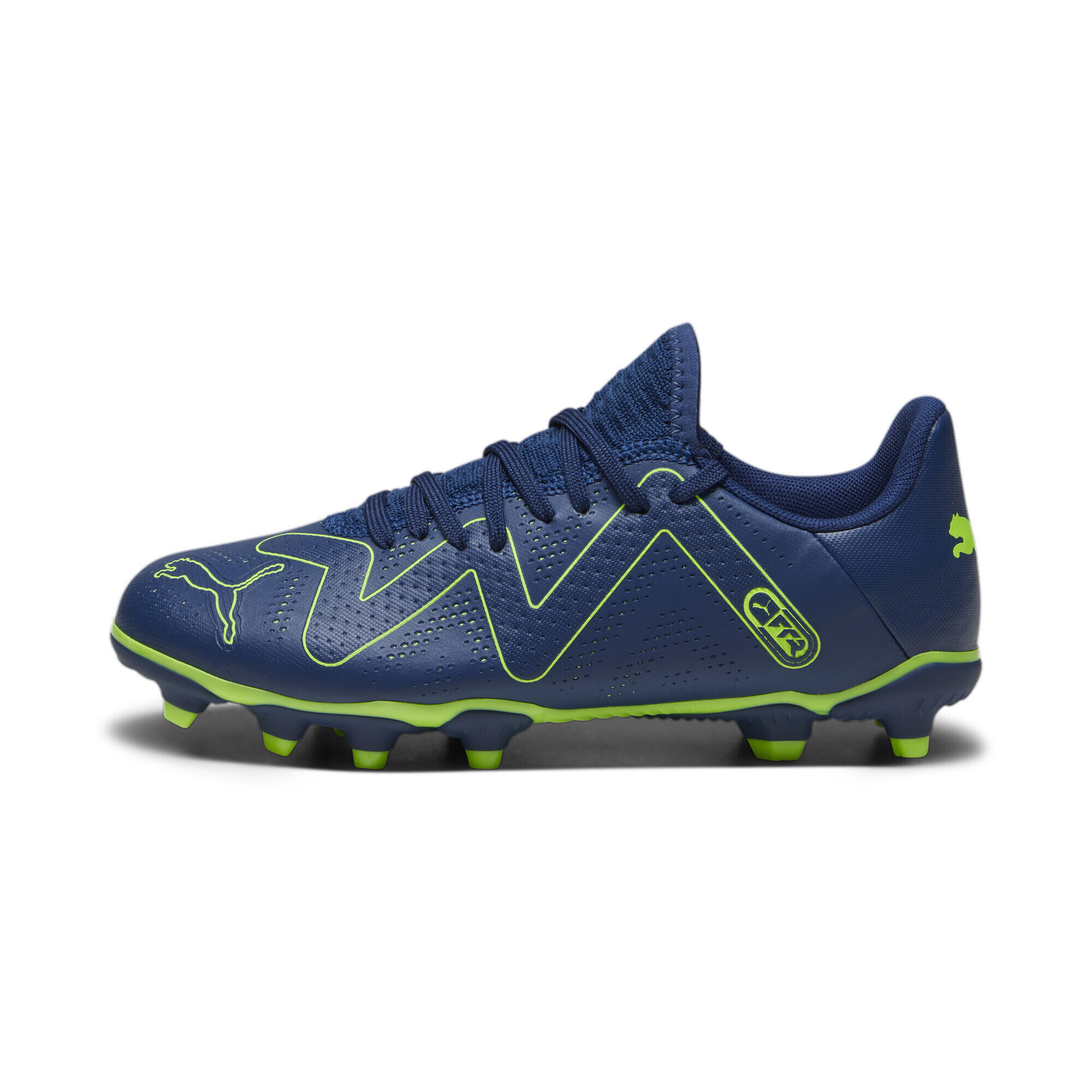 Scarpe da calcio FUTURE PLAY FG/AG da ragazzi PUMA Persian Blue Pro Green 3/6